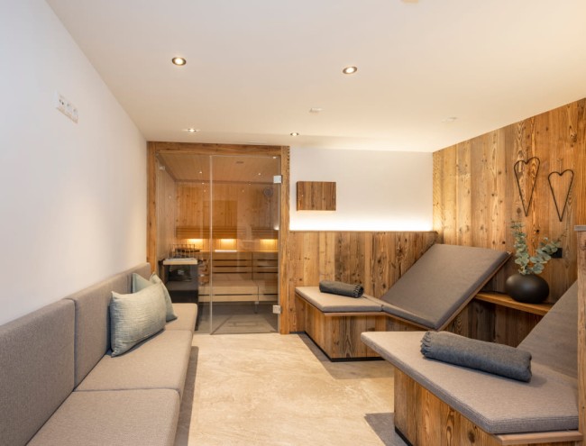 Ruheraum und Sauna am Obersulzberggut © Lorenz Masser Fotografie