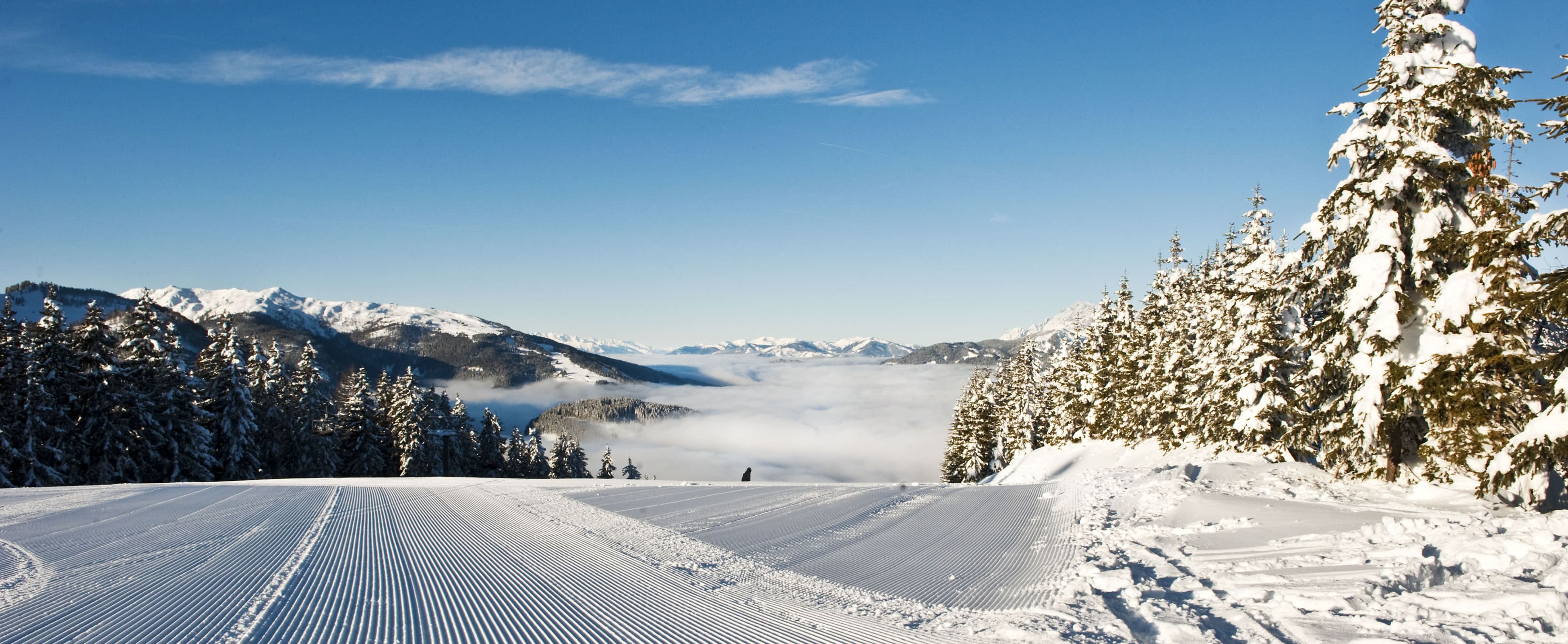 Perfectly groomed ski slopes in the Radstadt-Altenmarkt ski area © TVB Radstadt_Hans Huber