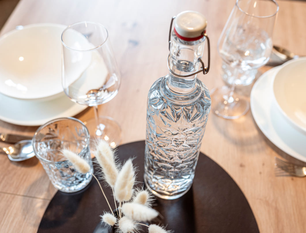 Essbereich in der Ferienwohnung Margerite © Lorenz Masser Fotografie